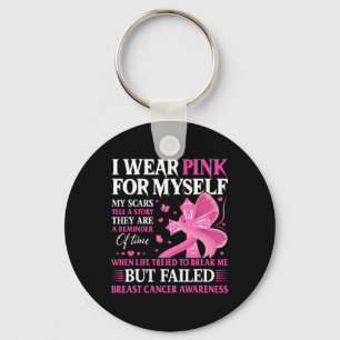 Porte-clés Rose pour moi cicatrices Force Cancer du sein Tee
