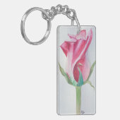 Porte-clés Rose/Queen Porte - clé acrylique double face (Devant gauche)
