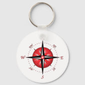 Porte-clés Rose Red Compass (Recto)