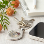 Porte-clés Rose romantique Mariage de plume de  (Côté )