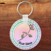 Porte-clés Rose rose (Recto)