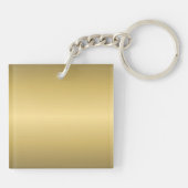 Porte-clés Rose rose moderne Coeur floral Romantique Valentin (Dos)