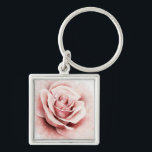 Porte-clés Rose rose rose<br><div class="desc">Rose I par Grace Popp. Dispose d'un rose tout proche dans une belle palette muette.</div>