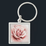 Porte-clés Rose rose rose<br><div class="desc">Rose I par Grace Popp. Dispose d'un rose tout proche dans une belle palette muette.</div>