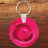 Porte-clés Rose rose rouge romantique (Recto)