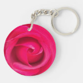 Porte-clés Rose rose rouge romantique (Dos)