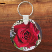 Porte-clés rose rouge (Recto)