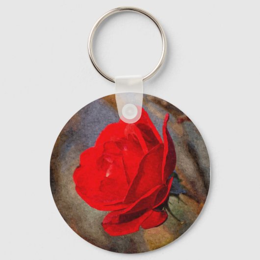 Porte-clés Rose rouge (Recto)