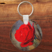 Porte-clés Rose rouge (Recto)