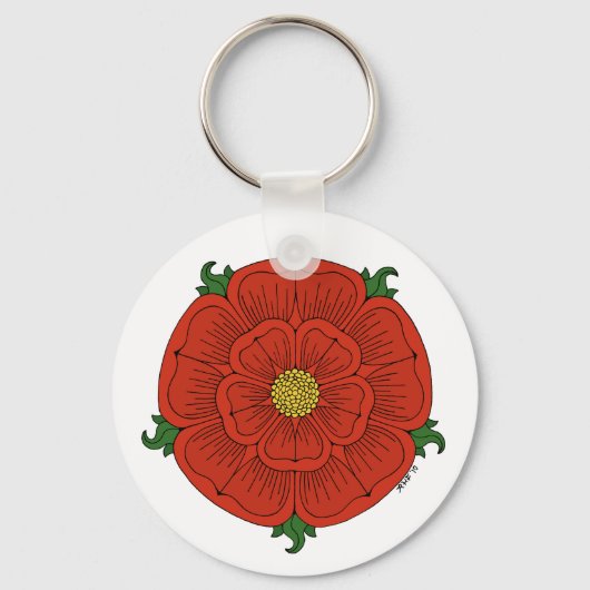 Porte-clés Rose rouge de Lancaster (Recto)