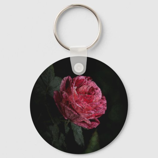 Porte-clés Rose rouge foncé (Recto)