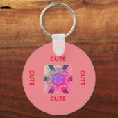 Porte-clés ROSE_ROUGE mignon (Recto)