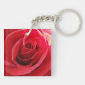 Porte-clés Rose rouge romantique (Dos)