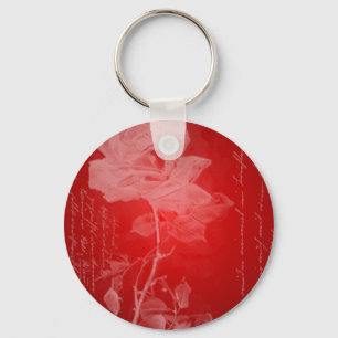 Porte-clés Rose rouge Valentine