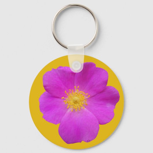 Porte-clés Rose sauvage 2 (Recto)