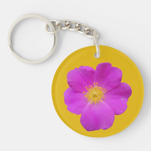 Porte-clés Rose sauvage 2 (Devant)