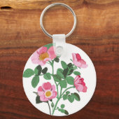 Porte-clés Rose sauvage rose chintzy (Verso)