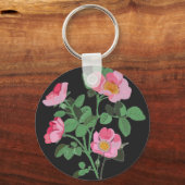 Porte-clés Rose sauvage rose chintzy (Recto)