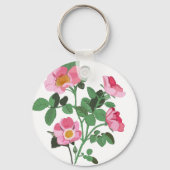 Porte-clés Rose sauvage rose chintzy (Verso)