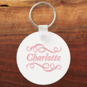 Porte-clés Rose Swirl Charlotte (Recto)