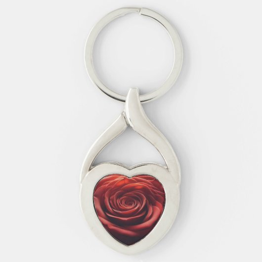 Porte-clés Rose Twisted Heart Keychain (Devant)