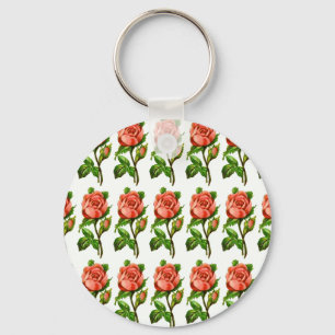 Porte-clés Rose victorien anglais Porte - clé