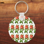 Porte-clés Rose victorien anglais Porte - clé (Recto)