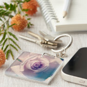 Porte-clés Rose violet (Devant Droit)