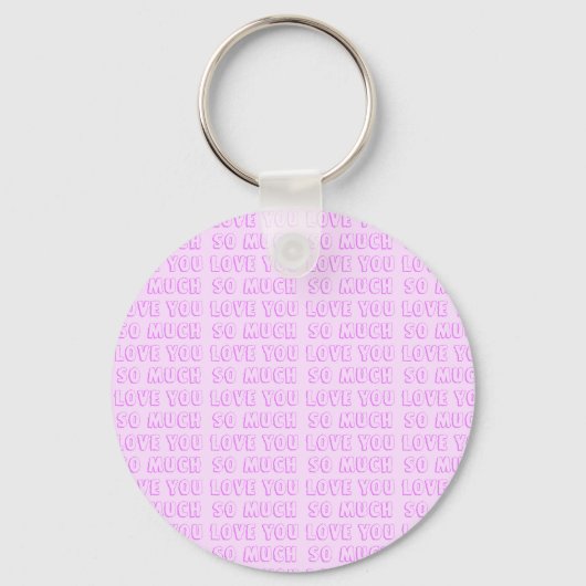 Porte-clés Rose - Violet Saint-Valentin (Recto)