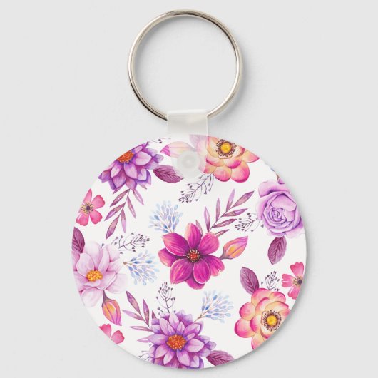 Porte-clés Rose violette (Recto)