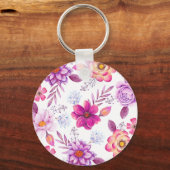 Porte-clés Rose violette (Recto)