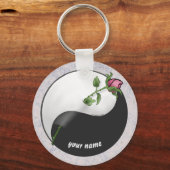 Porte-clés Rose Yin Yang porte - clés (Recto)