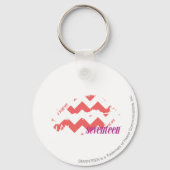 Porte-clés Rose ZigZag (Recto)