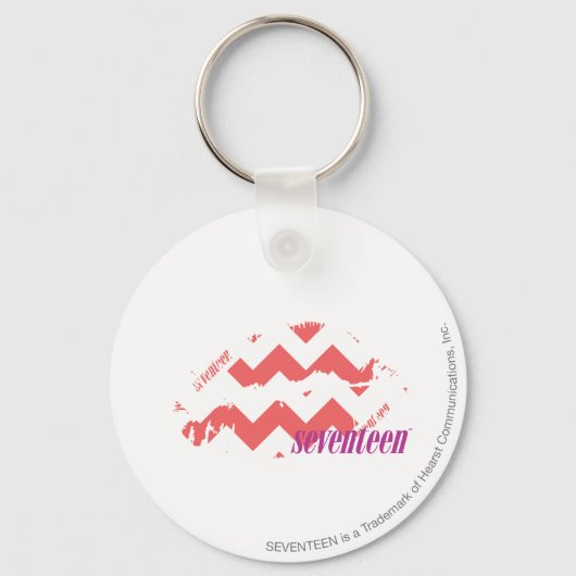 Porte-clés Rose ZigZag (Recto)