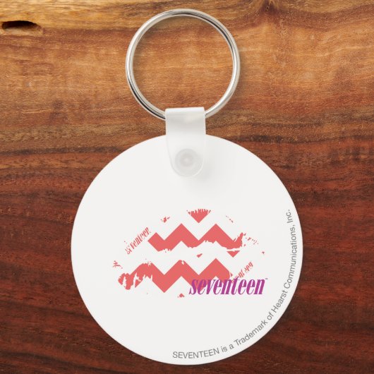 Porte-clés Rose ZigZag (Recto)