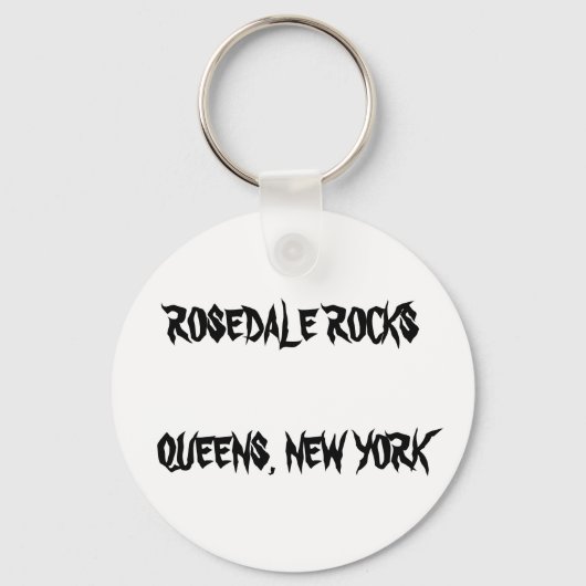 PORTE-CLÉS ROSEDALE ROCKS QUEENS, NEW YORK KEYRING (Recto)