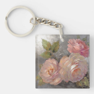 Porte-clés Roses avec le gris