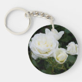 Porte-clés Roses blanches (Devant)