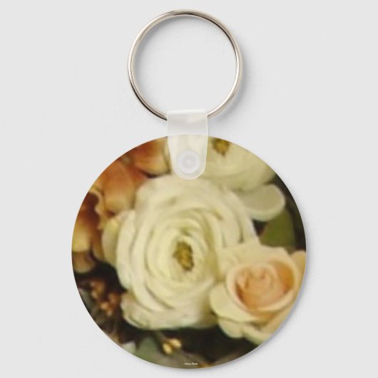 Porte-clés Roses blanches (Recto)