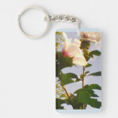Porte-clés Roses blanches à longue tige (Devant)
