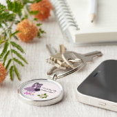 Porte-clés Roses Blancs mignonnes Bracelet (Côté)