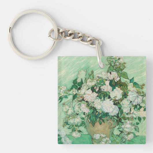 Porte-clés Roses - Bouquet de fleurs (Devant)