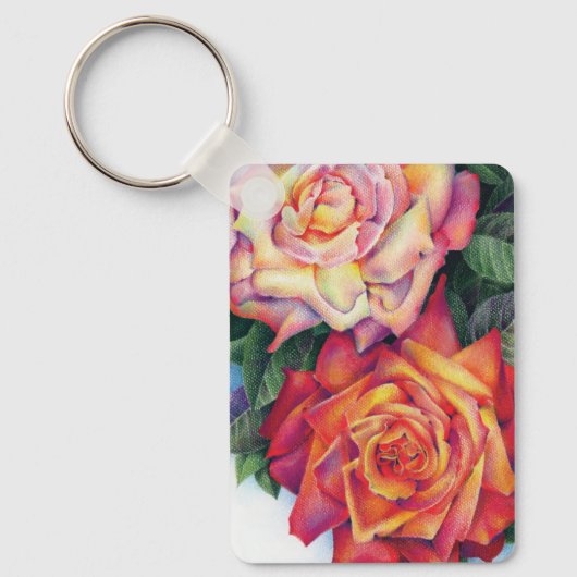Porte-clés "Roses Colorées" (Recto)