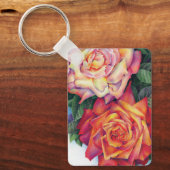 Porte-clés "Roses Colorées" (Recto)