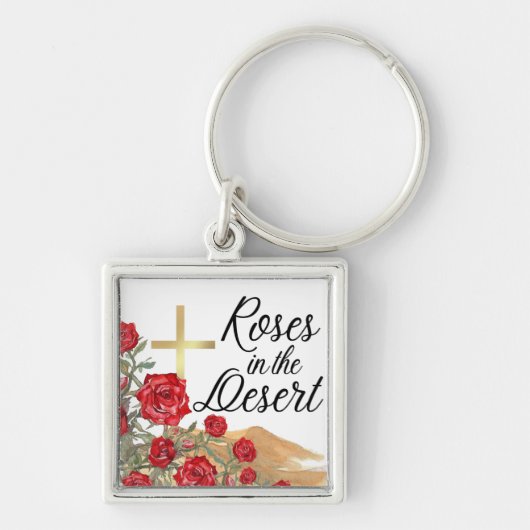 Porte-clés Roses dans le désert (Devant)