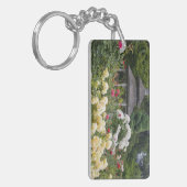 Porte-clés Roses en fleurs et jardin des Roses de Gazebo (Devant gauche)