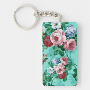 Porte-clés Roses et fleurs colorés