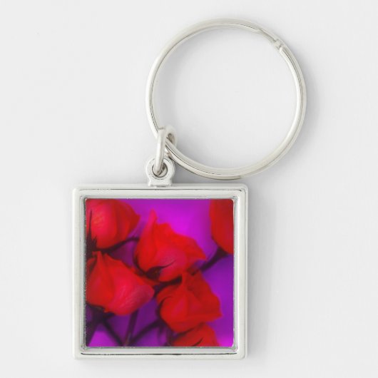 Porte-clés Roses/fleurs (Devant)
