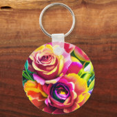 Porte-clés Roses Gras (Verso)