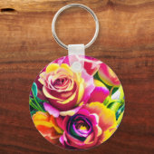 Porte-clés Roses Gras (Recto)